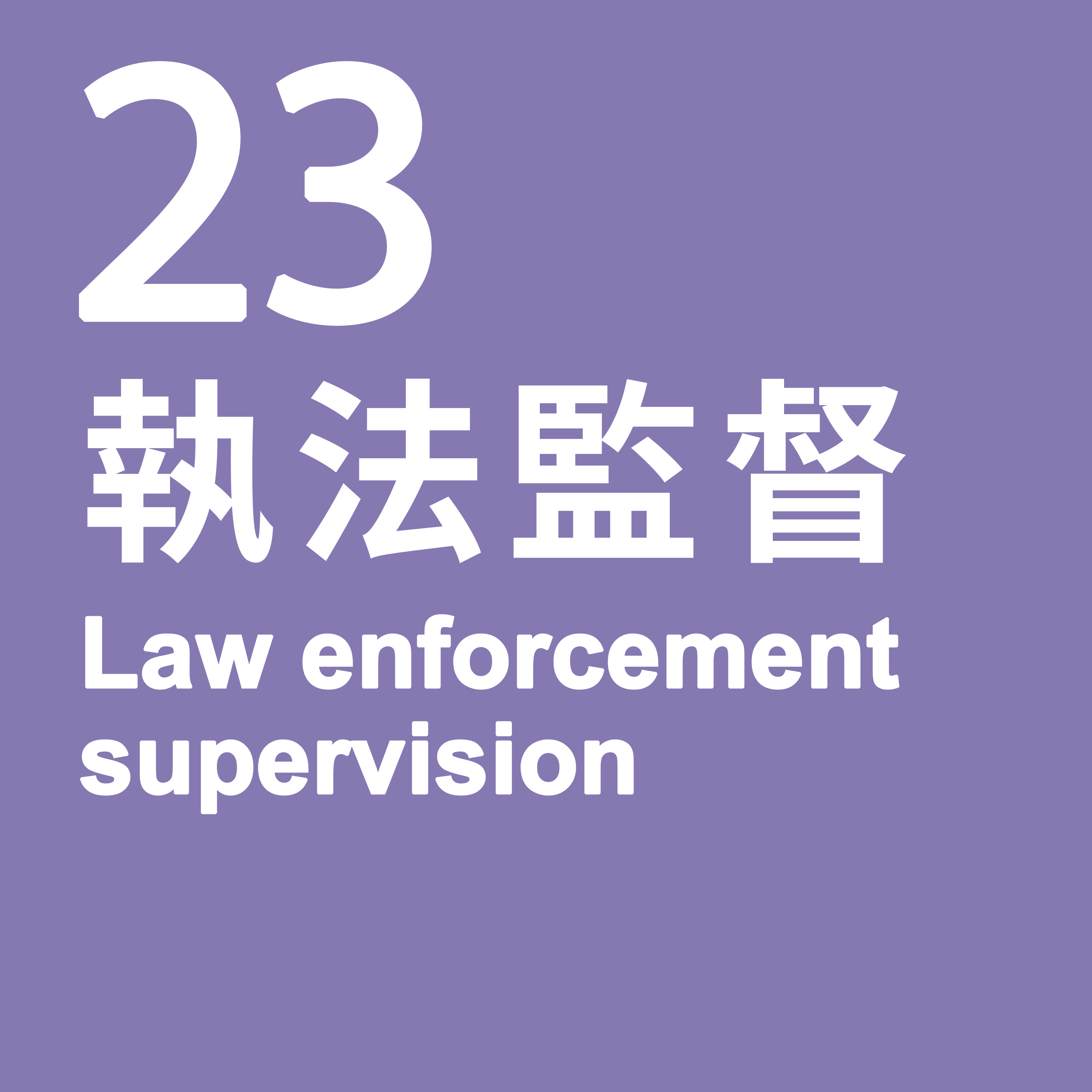 23. Biodiversity law enforcement supervision
